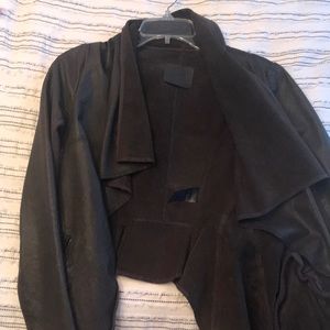 Leather jacket brown.